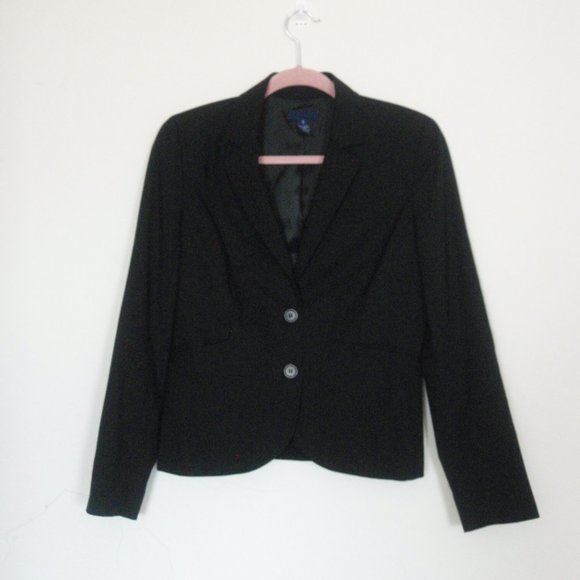 J. Crew | Black Classic Two Button Wool Blazer - Picture 2 of 11